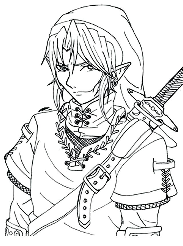 640x860 Amazing Legend Of Zelda Coloring Pages And Legend Zelda