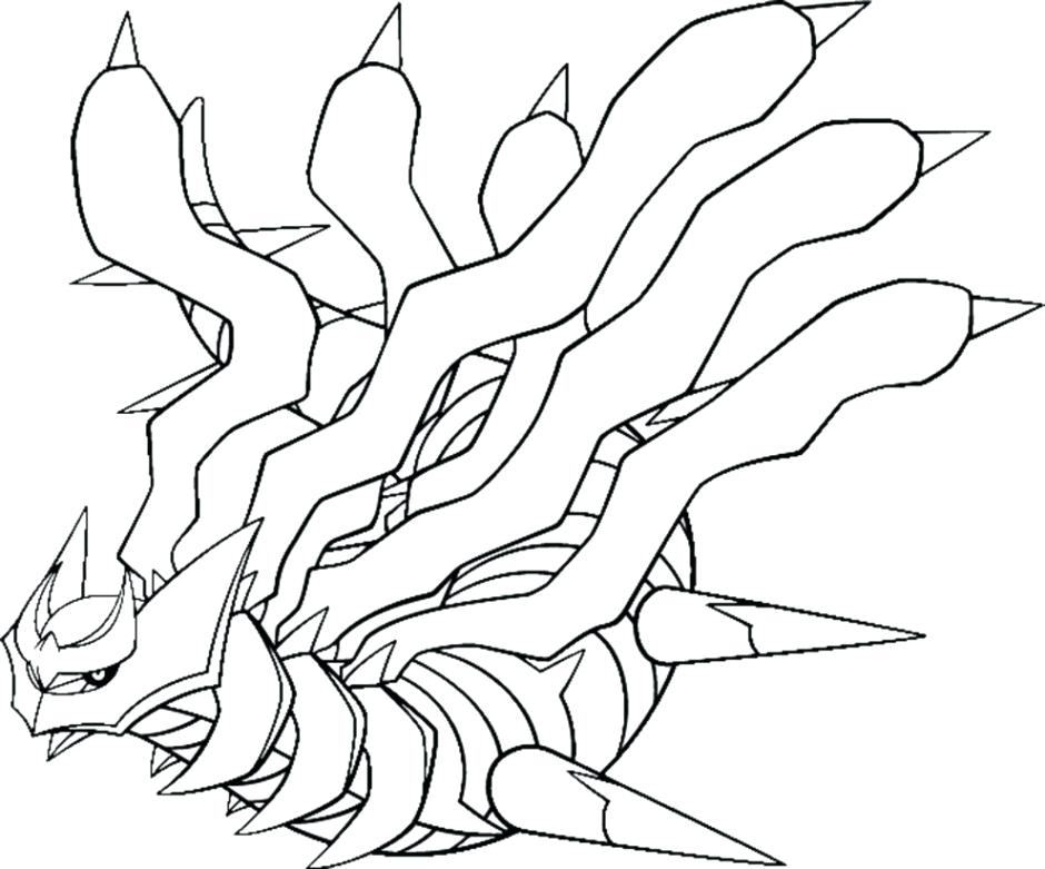 940x781 Giratina Coloring Pages Coloring Pages Legendary Coloring Pages