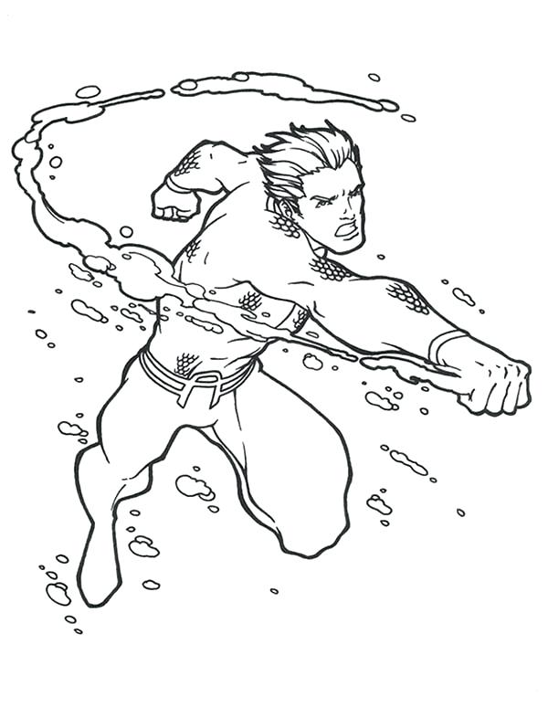 600x775 Aquaman Coloring Pages Coloring Pages Stock Strong Punch Coloring