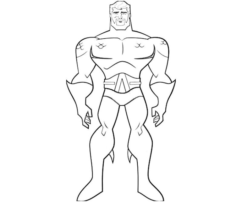770x642 Aquaman Coloring Pages Free