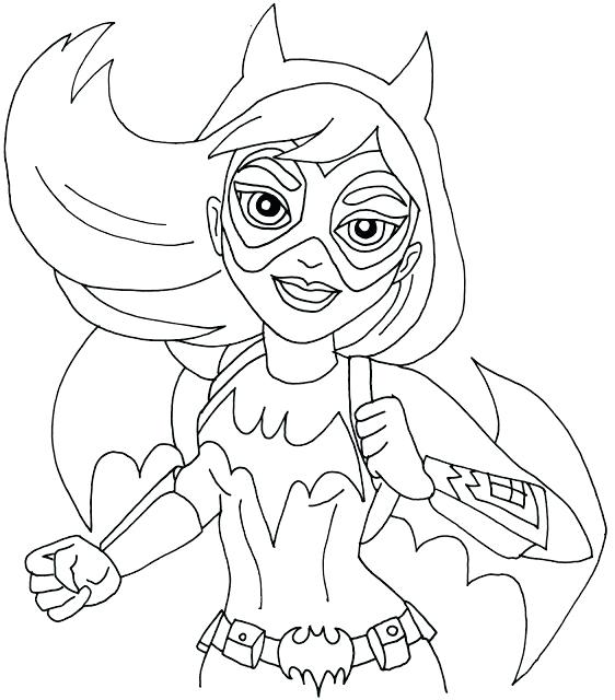562x640 Lego Batgirl Colouring Pages