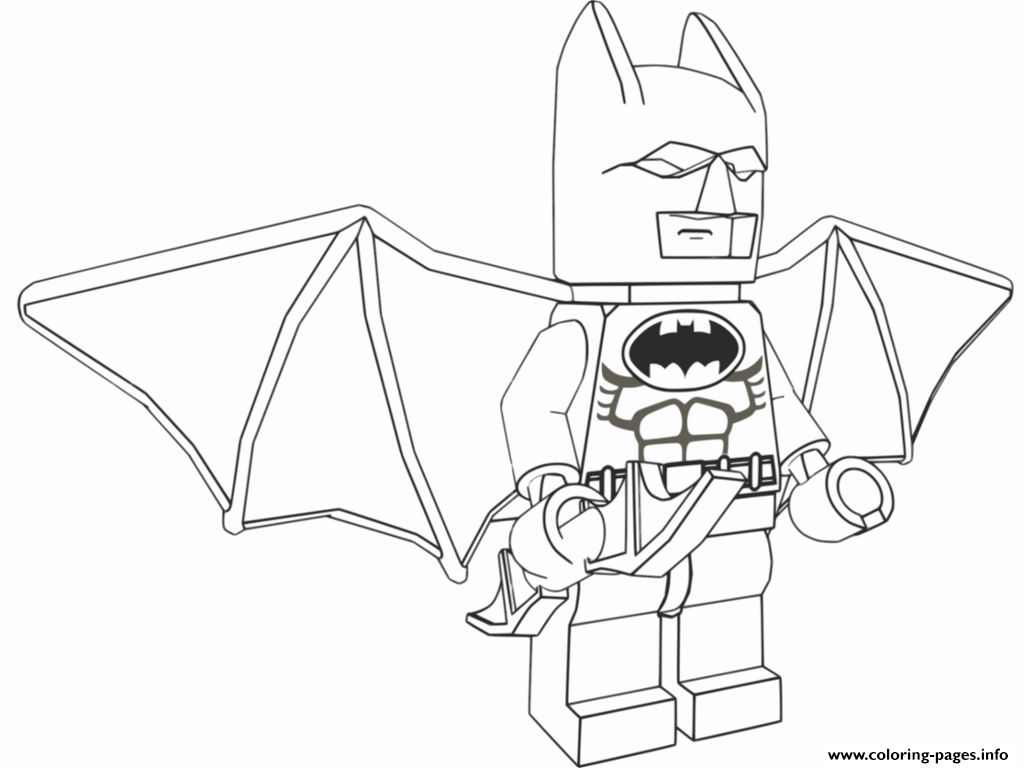 1024x768 Lego Batman Fly Coloring Pages Color
