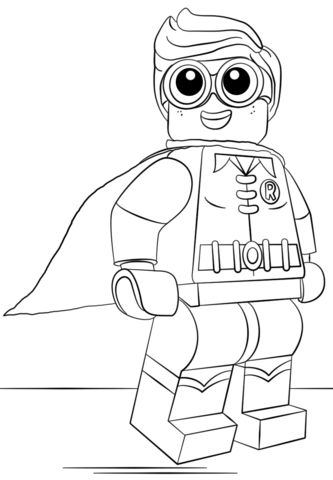 333x480 Lego Robin Coloring Page From The Lego Batman Movie Category