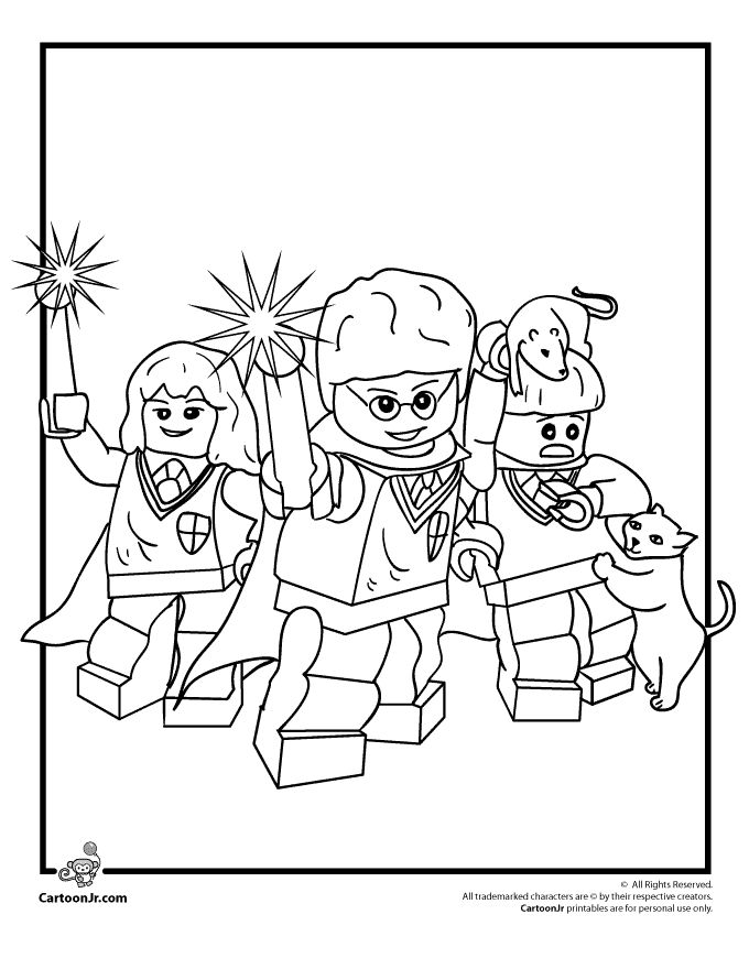 Lego Block Coloring Pages