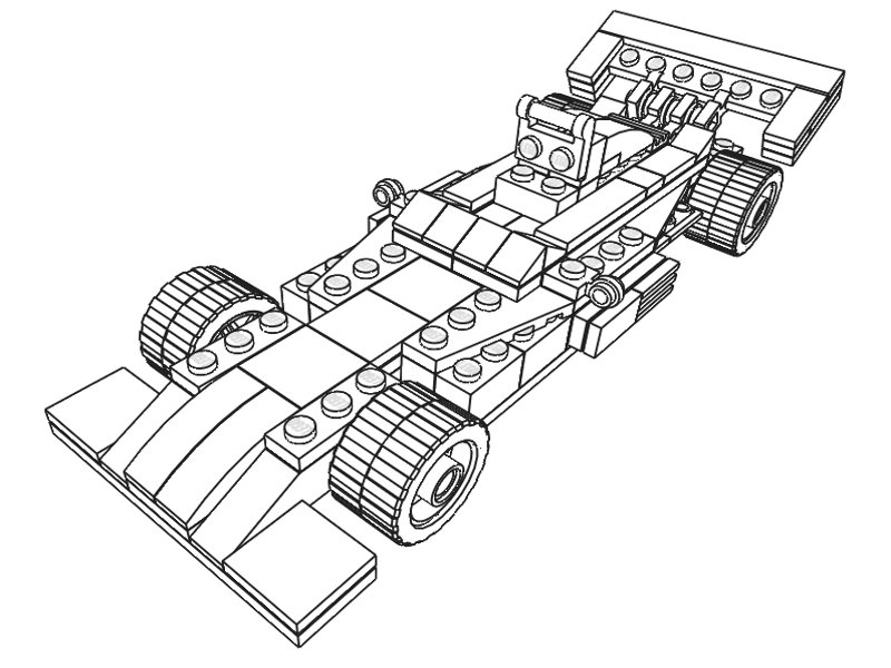 800x600 Lego Race Car Coloring Pages