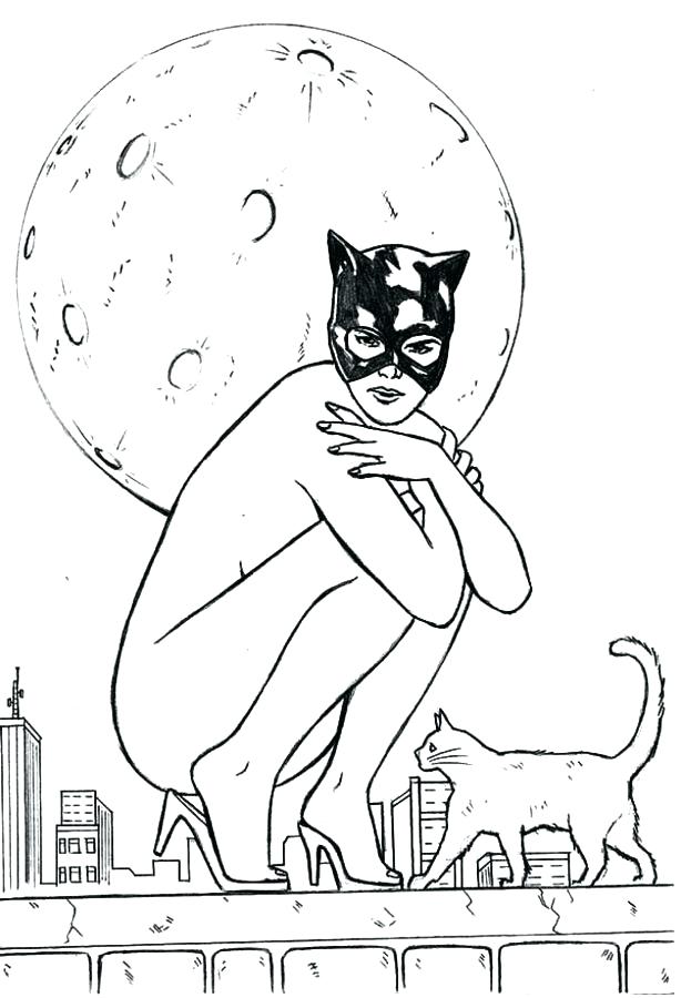 614x900 Catwoman Coloring Pages Coloring Page Of Drawing Pages Free