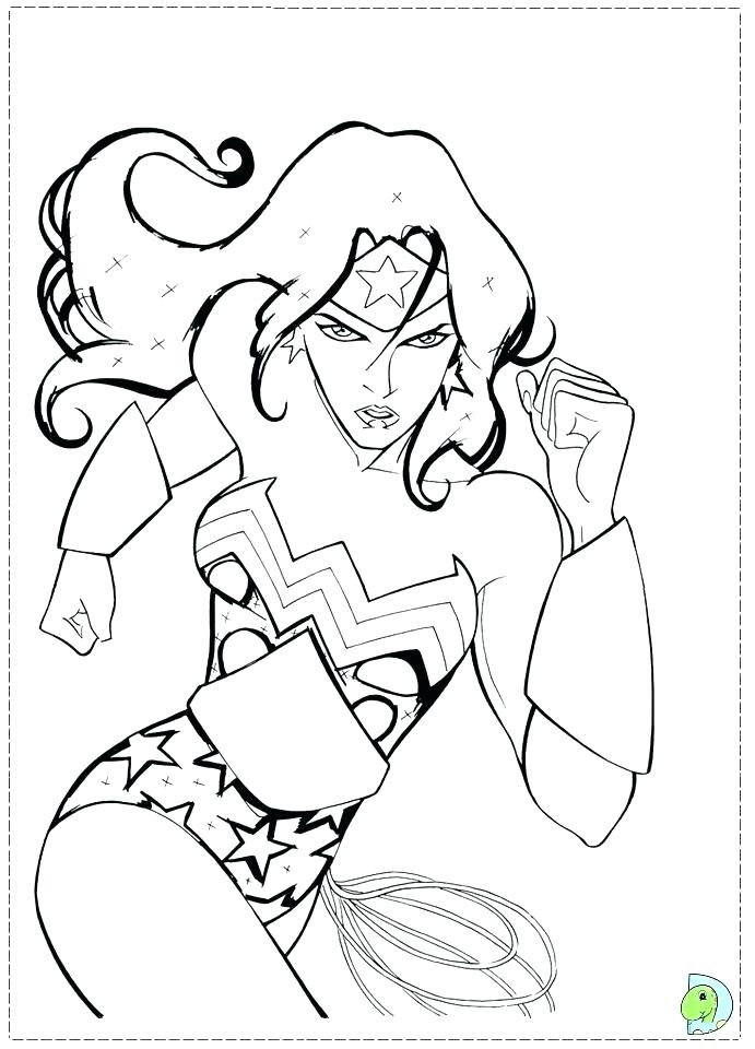 691x960 Coloring Pages Of Wonder Woman It Catwoman Online
