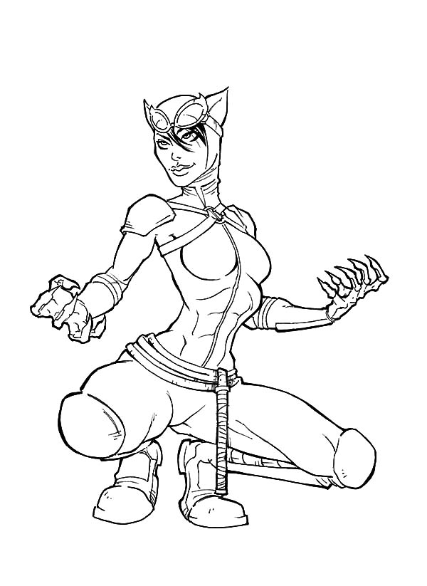 600x823 Introducing Catwoman Coloring Pages Lego Page