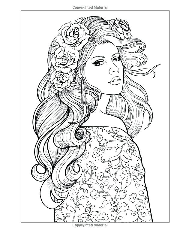 600x776 Woman Coloring Pages Woman