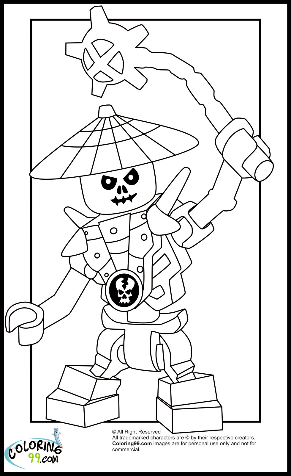 980x1600 Lego Ninjago Skulkin Frakjaw Coloring Pages