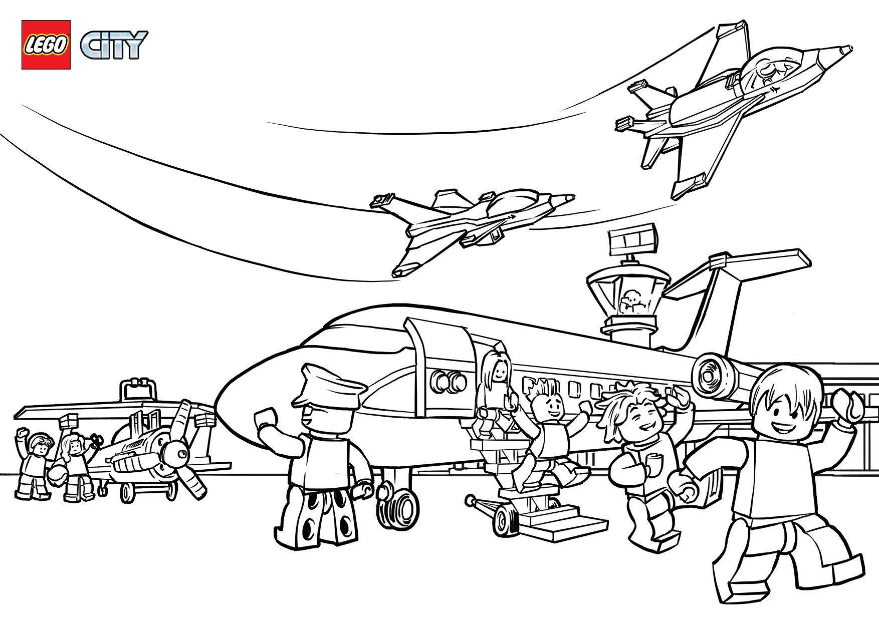 1754x1240 Lego Airport Coloring Page For Kids Awesome Brilliant Design Lego