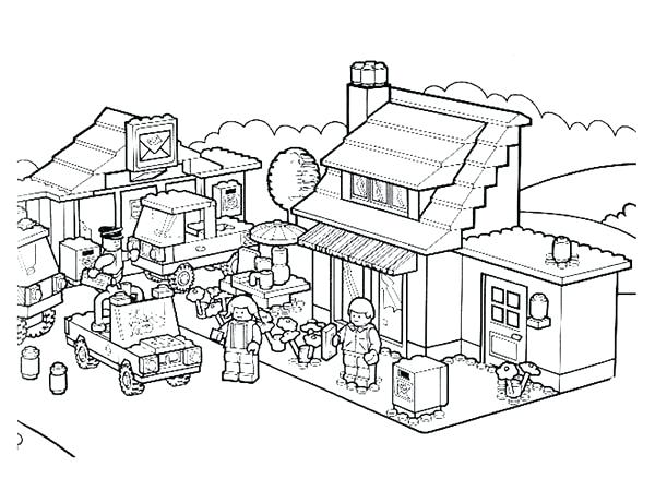 600x450 Lego City Coloring Page Activity In City Coloring Page Lego City