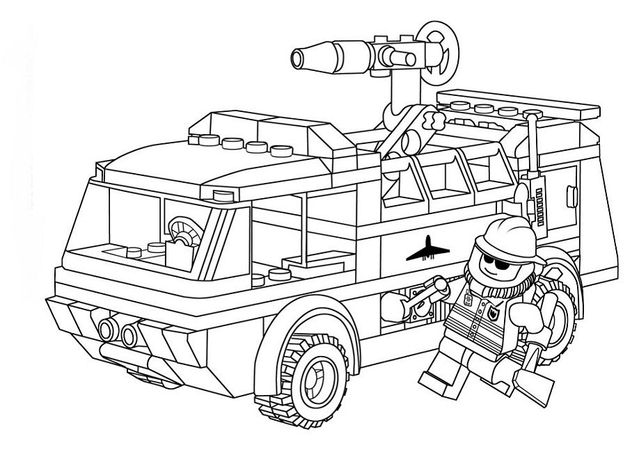 918x650 Lego City Coloring Pages To Print Cartoon Lego