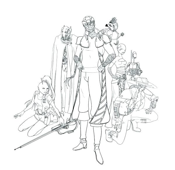 600x583 Clone Coloring Pages