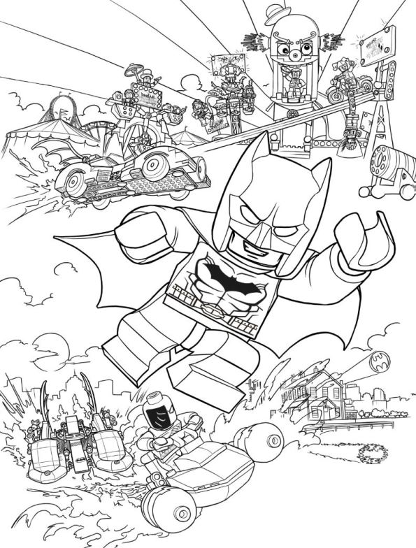 595x784 Kids N Coloring Pages Of Lego Batman Movie