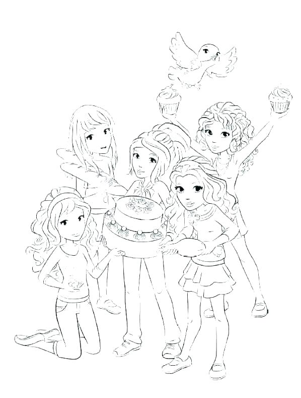 598x789 Lego Friends Jungle Coloring Pages Sheets Friend Ng For Girls