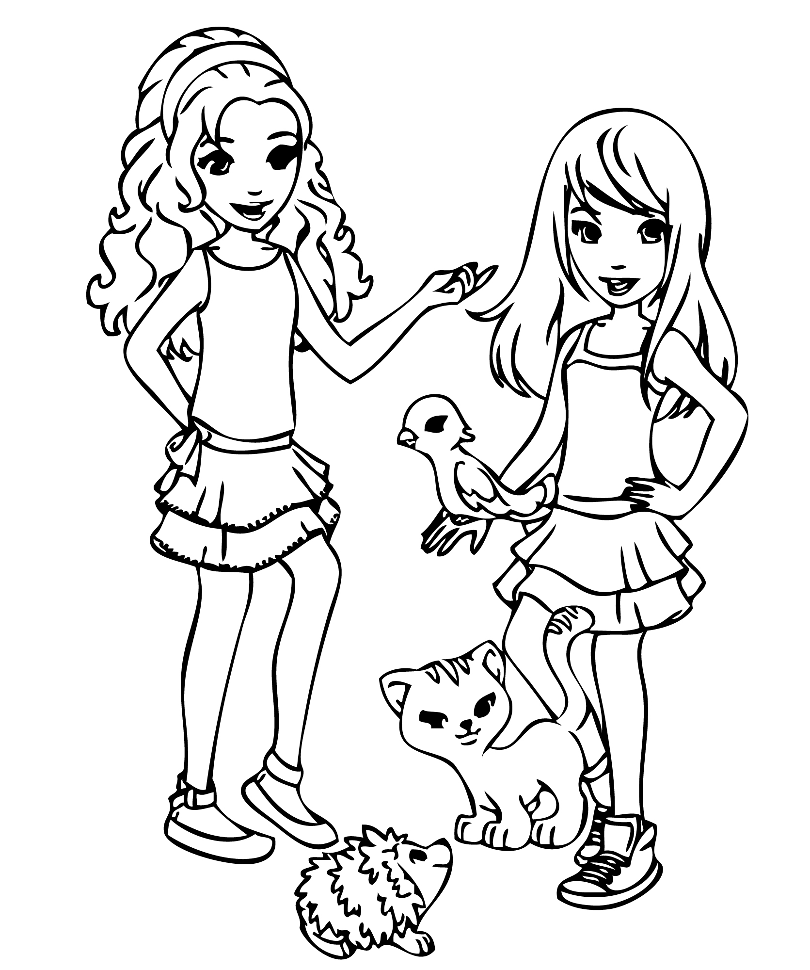1671x2000 Lego Friends Coloring Pages