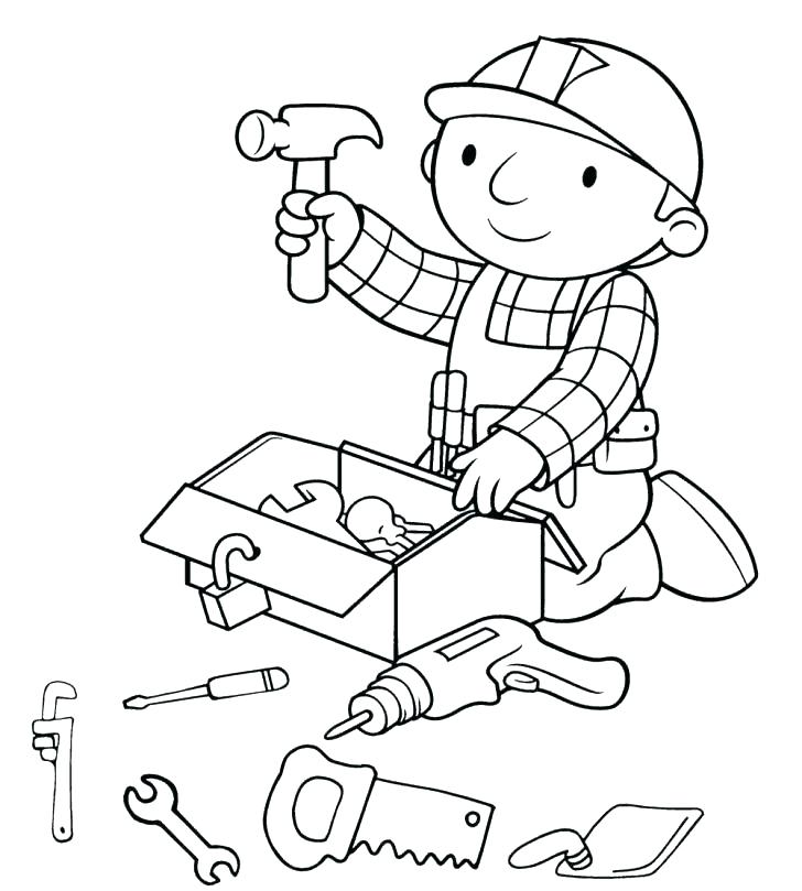 728x809 Construction Coloring Pages Image Of John Coloring Pages For Kids