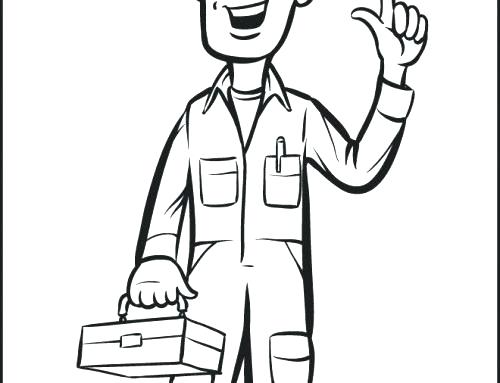 500x383 Construction Worker Coloring Page Tool Coloring Pages Construction