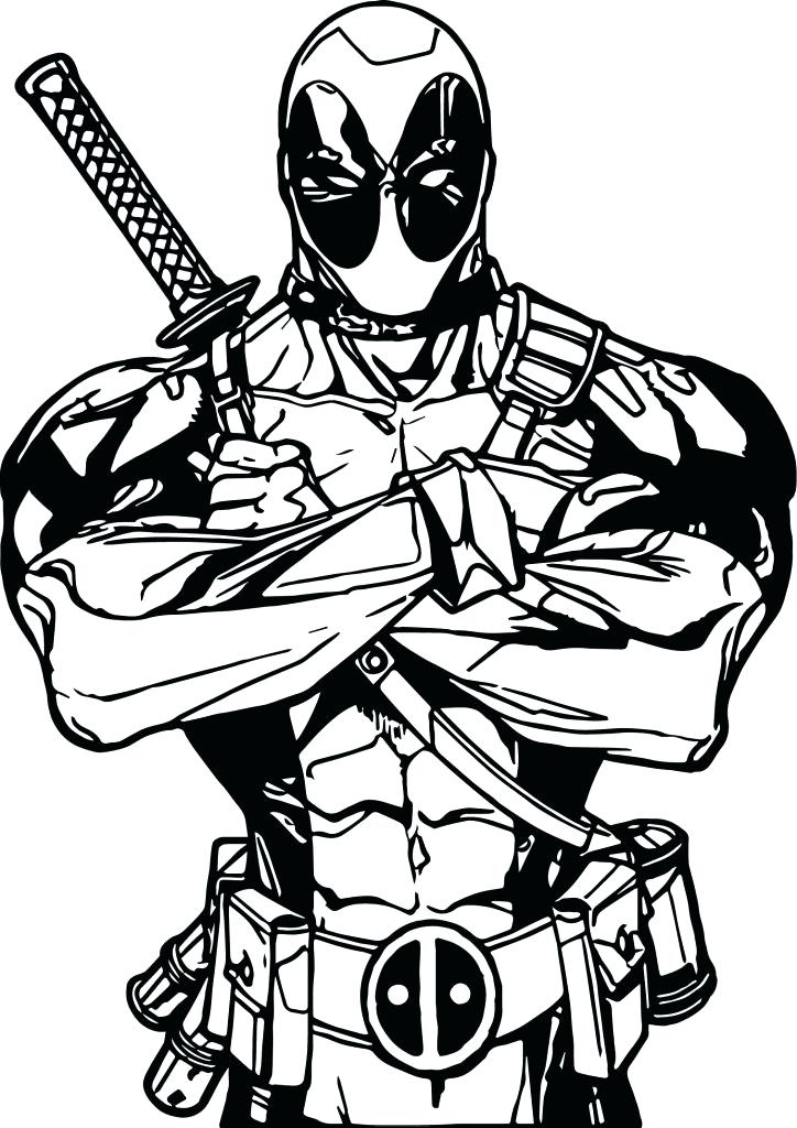 724x1024 Coloring Pages With Coloring Pages Deadpool Coloring Pages Pdf