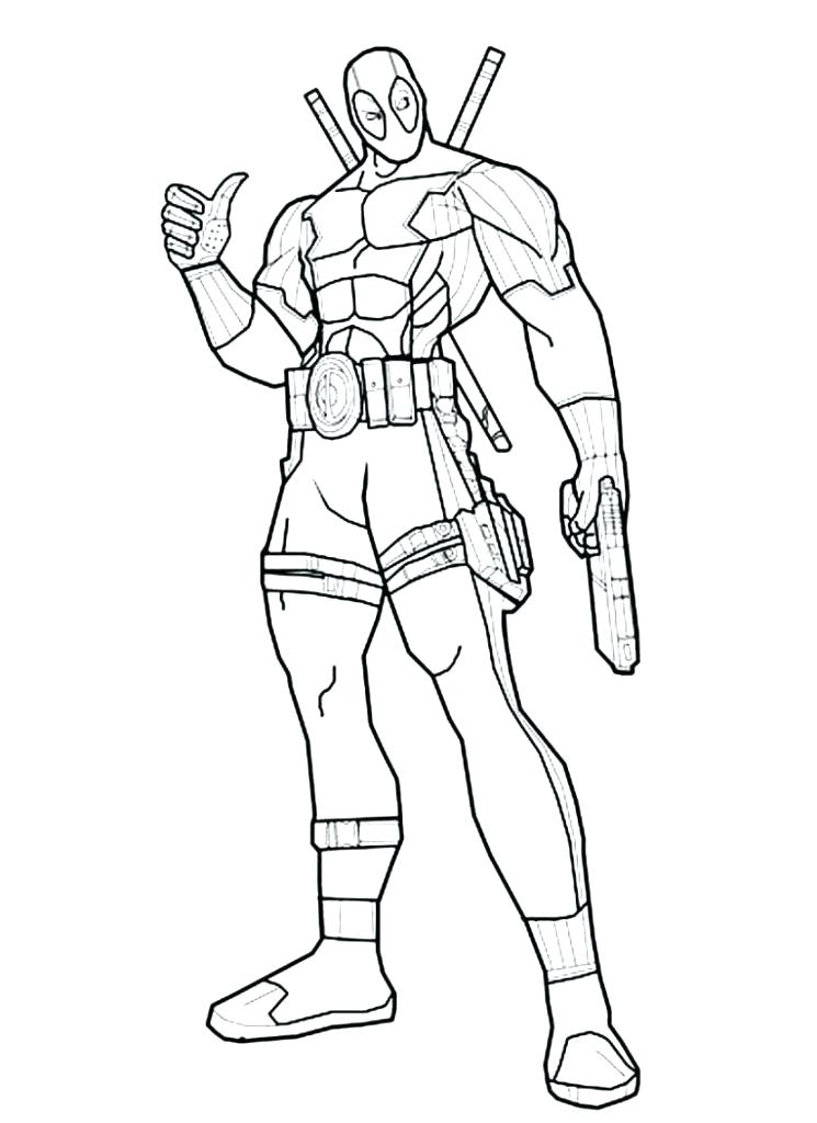 745x1024 Dead Pool Coloring Pages Coloring Page Free Printable Incredible
