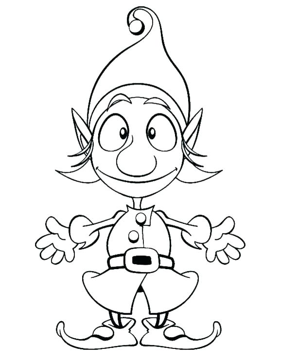 580x748 Coloring Pages Of Elves Elf Coloring Pages Elves Coloring Pages