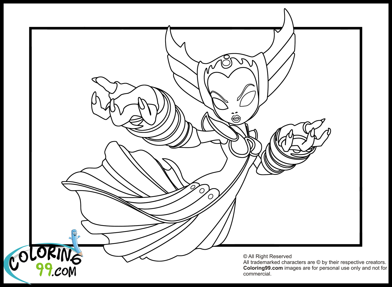 1500x1100 Skylanders Elves Coloring Pages Team Colors