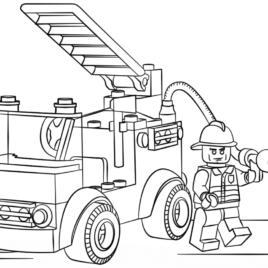 Lego Fire Truck Coloring Pages at GetDrawings | Free download