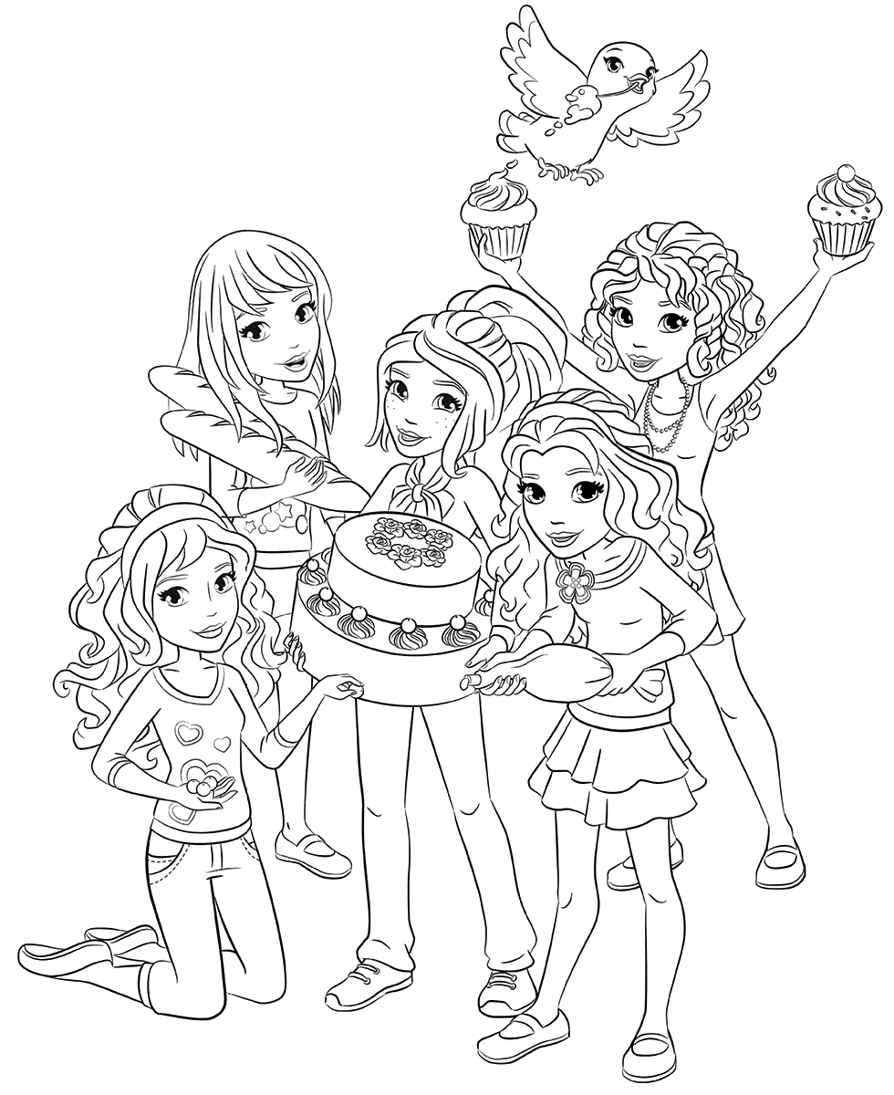 980x1200 Lego Friends Coloring Pages