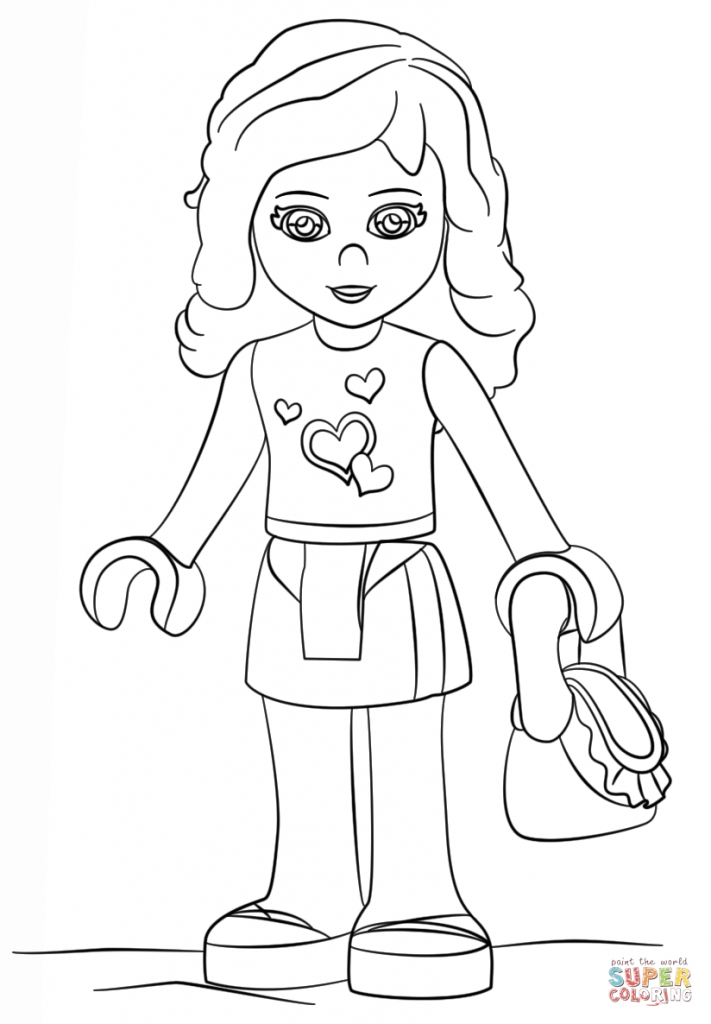 711x1024 Creative Lego Friends Coloring Pages In Lego Friends