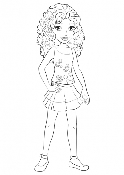 418x591 Lego Friends Coloring Pages