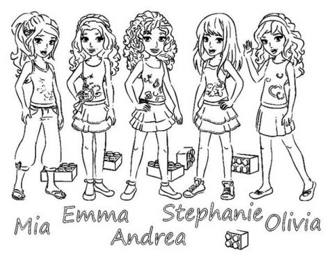 470x374 Collection Of Solutions Lego Friends Coloring Pages
