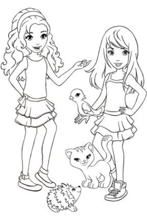 289x436 Lego Friends Coloring Pages Printable Free