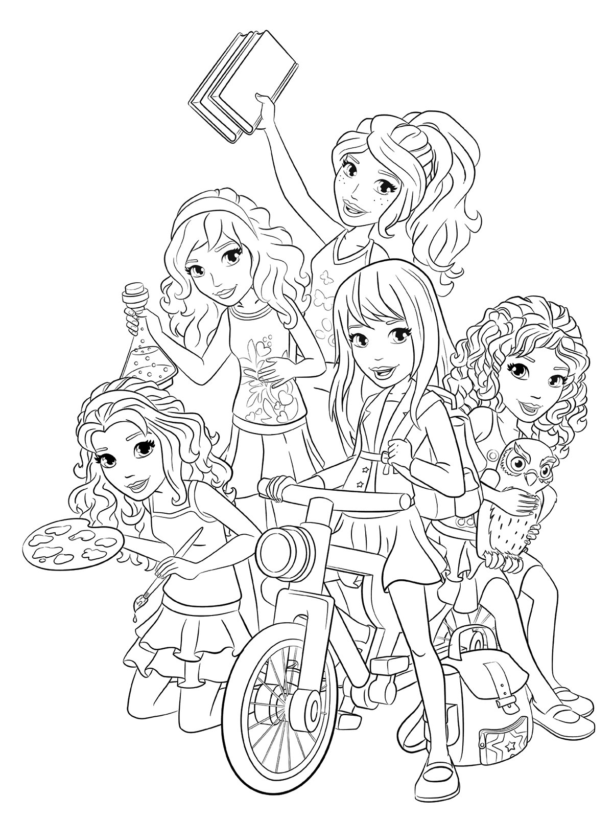 1200x1600 Lego Friends Coloring Pages