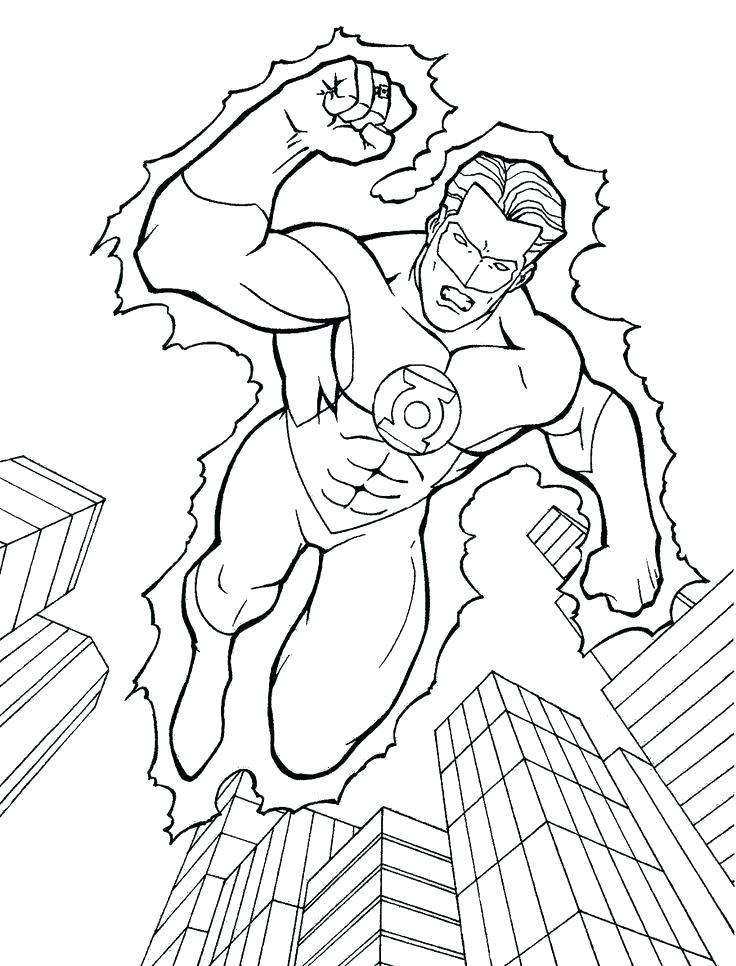 736x966 Green Lantern Coloring Page Justice League Coloring Pages To Print