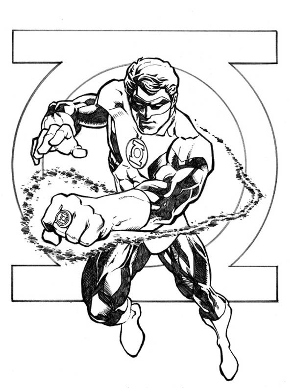 600x792 Green Lantern Coloring Pages