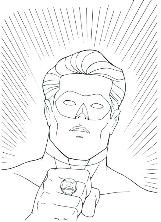 528x730 Green Lantern Coloring Pages Green Lantern Coloring Pages Free
