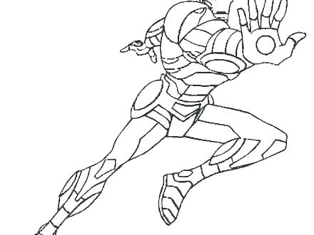 440x330 Iron Man Coloring Page