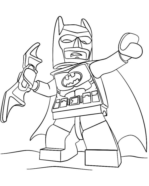 596x740 Kids N Coloring Pages Of Lego Batman Movie