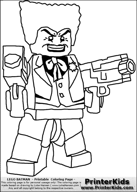 580x812 Lego Batman Joker Coloring Pages