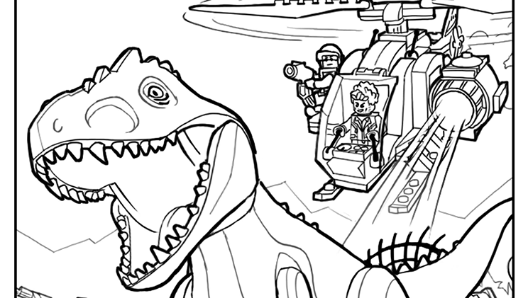 744x421 Lego Jurassic Park Coloring Pages Homeschooling