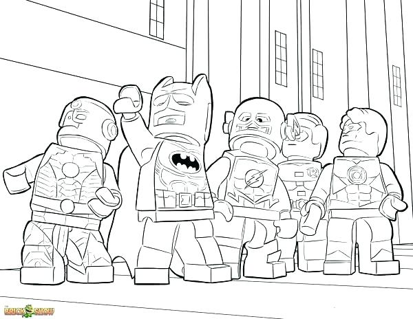 600x464 Lego Color Pages Coloring Pages Color Page Movie Justice League