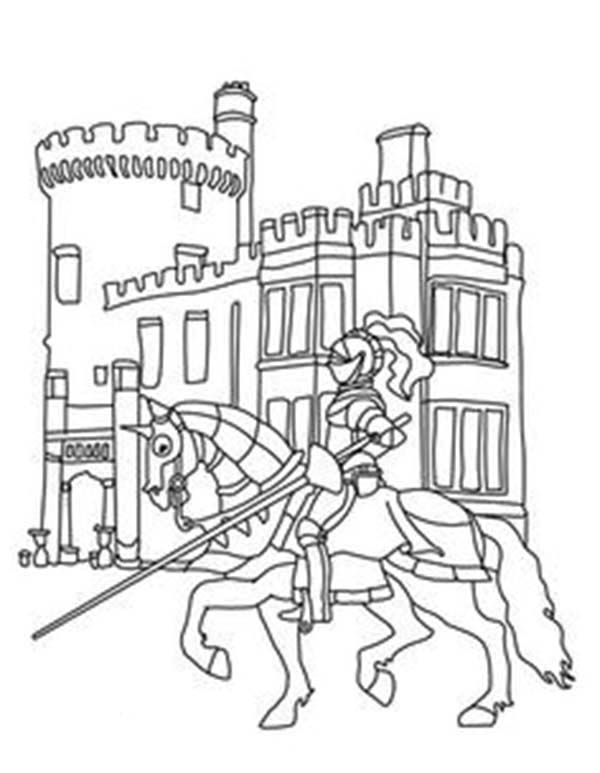 600x773 Knights And Castles Coloring Pages
