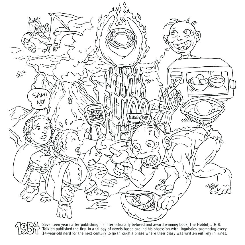 860x860 Lego Lord Of The Rings Colouring Pages Coloring Page Movies