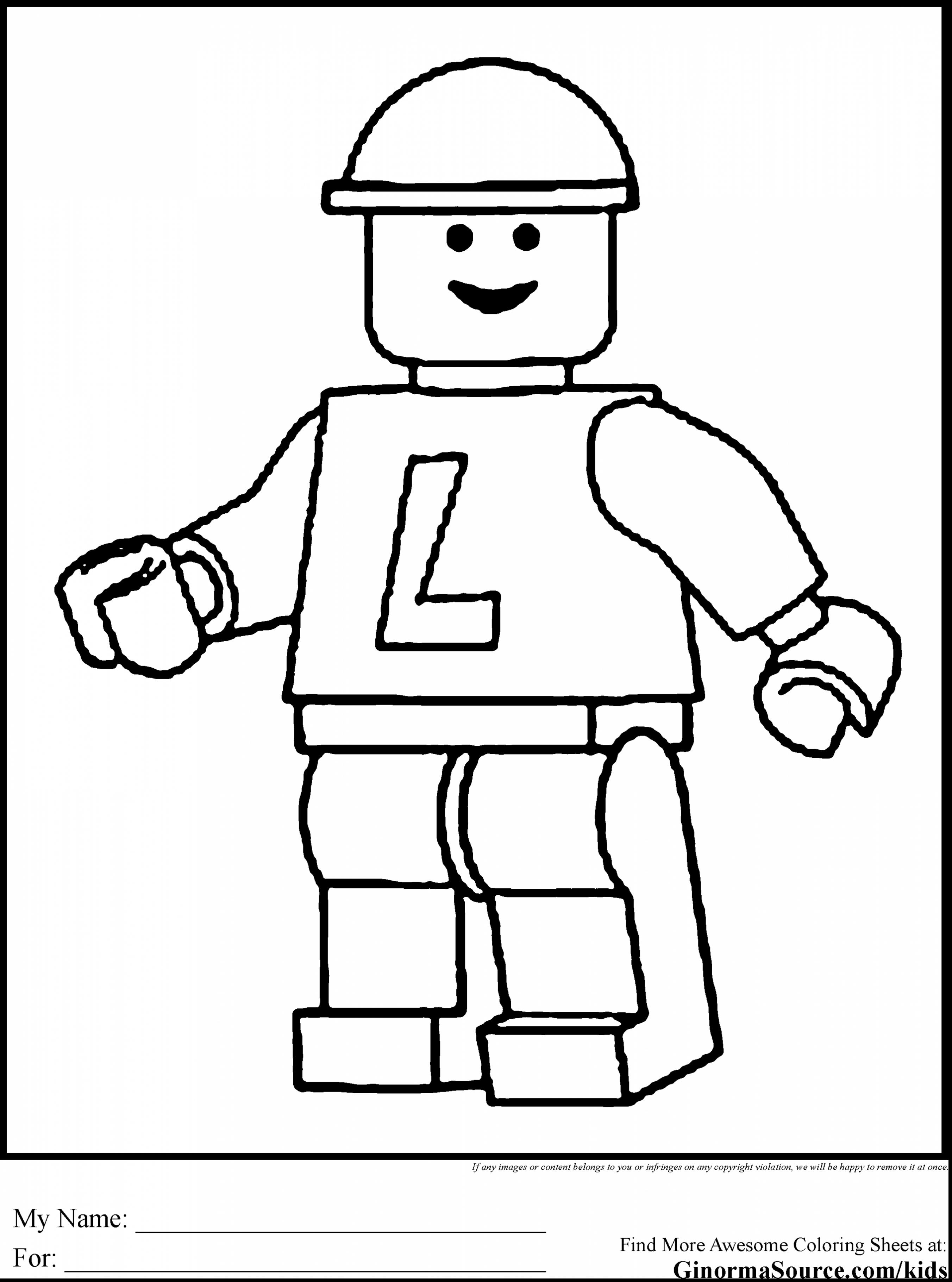 2704x3641 Lego Man Coloring Page