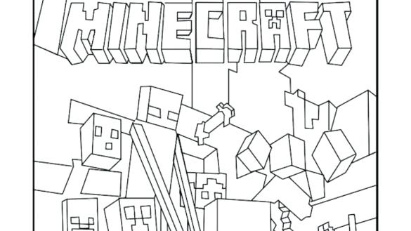 585x329 Minecraft Coloring Pages To Print Printable Coloring Pages Mobs