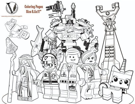 570x440 The Lego Movie Coloring Pages