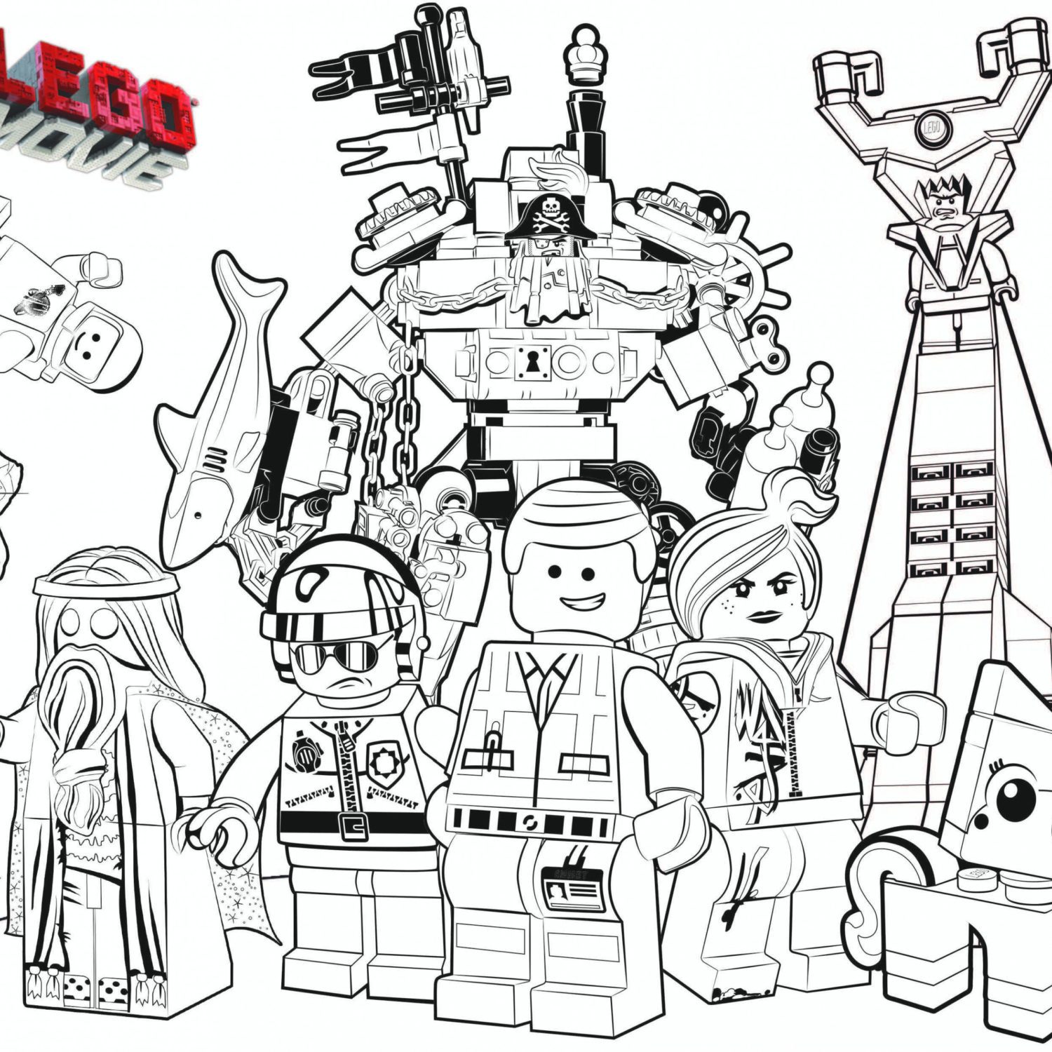 1500x1500 The Lego Movie Coloring Page Justice League Printable Inside