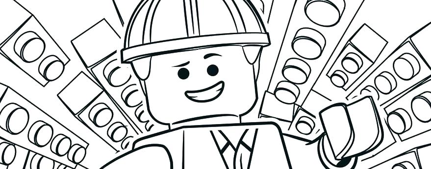 879x346 Lego Movie Colouring Pages To Print