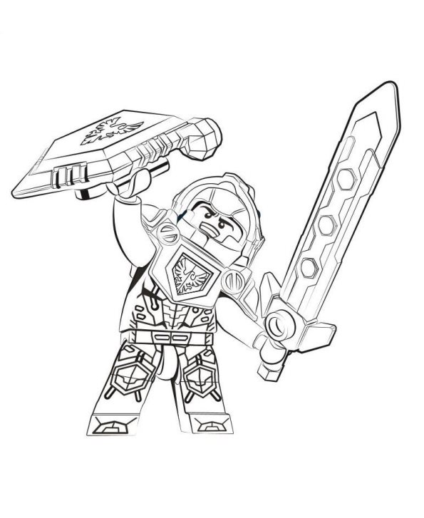 595x727 Kids N Coloring Pages Of Lego Nexo Knights